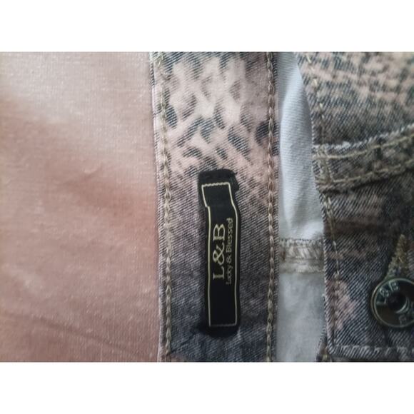 Lucky & Blessed Snake Skin skinny jeans Size 10 - Picture 3 of 6